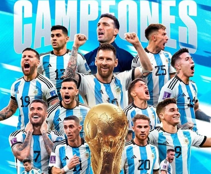 Camiseta de la Selección Argentina firmada por los jugadores